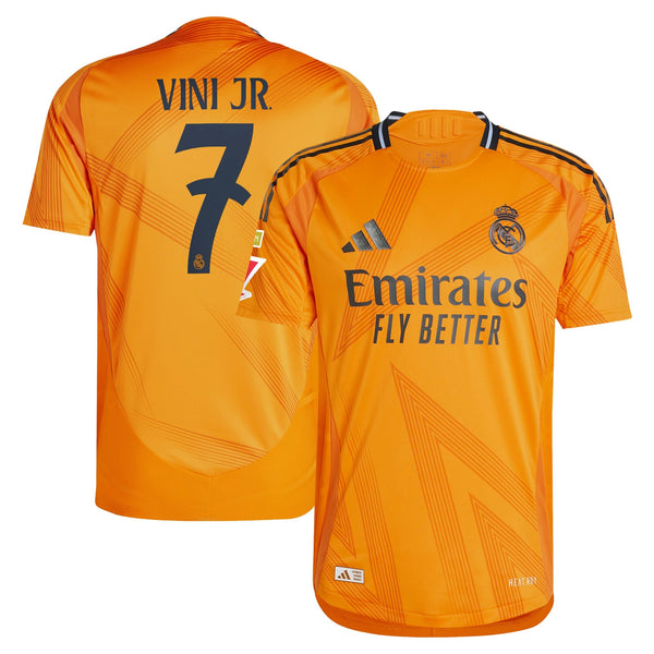 Real Madrid adidas 2024/25 Away Vini Jr. Jersey - Orange