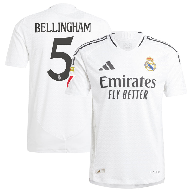 Real Madrid adidas 2024/25 Home Jude Bellingham 5 Player Jersey - White