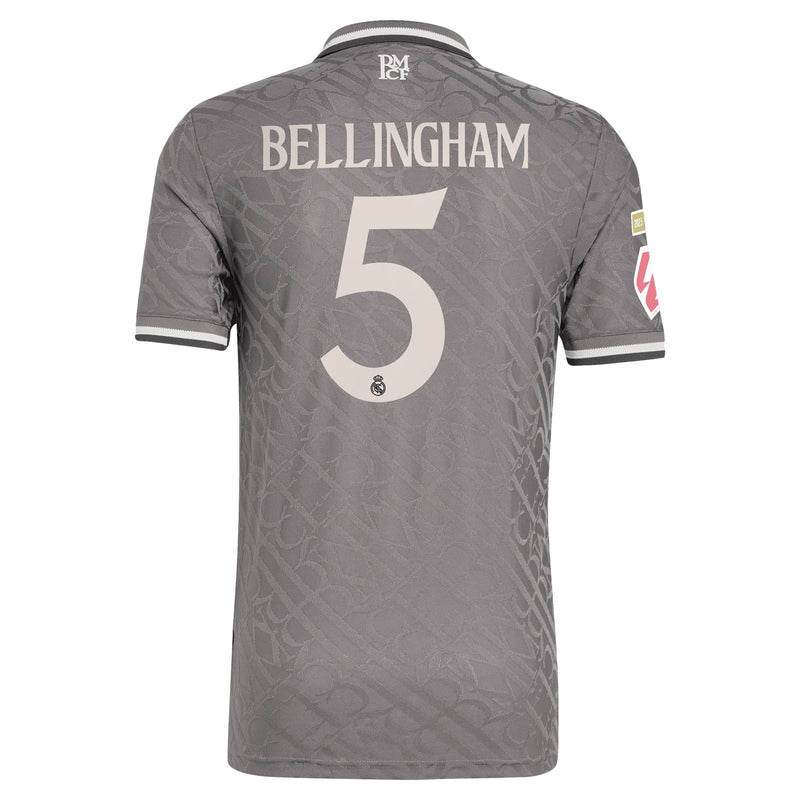 Real Madrid adidas 2024/25 Third Jude Bellingham 5 Player Jersey - Charcoal