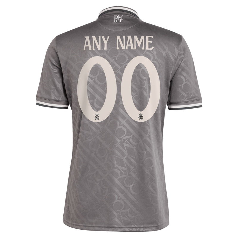 Real Madrid adidas Third 2024/25 Customized Jersey - Charcoal