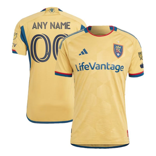 Real Salt Lake  Unisex Shirt 2023/24 Custom Jersey - Gold - Jersey Teams World