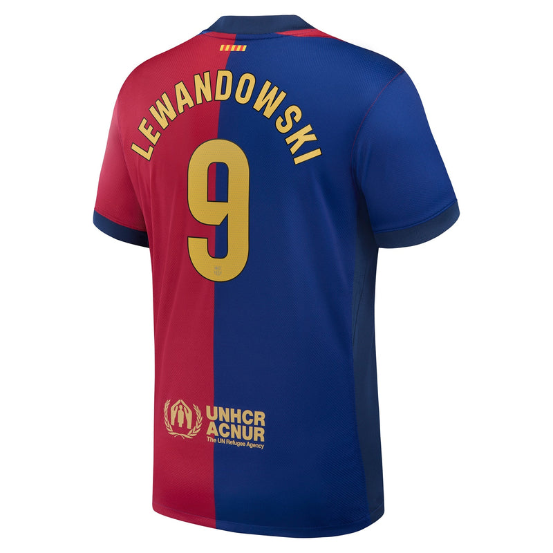 Robert Lewandowski 9 Barcelona Nike 2024/25 Home Player Jersey - Royal