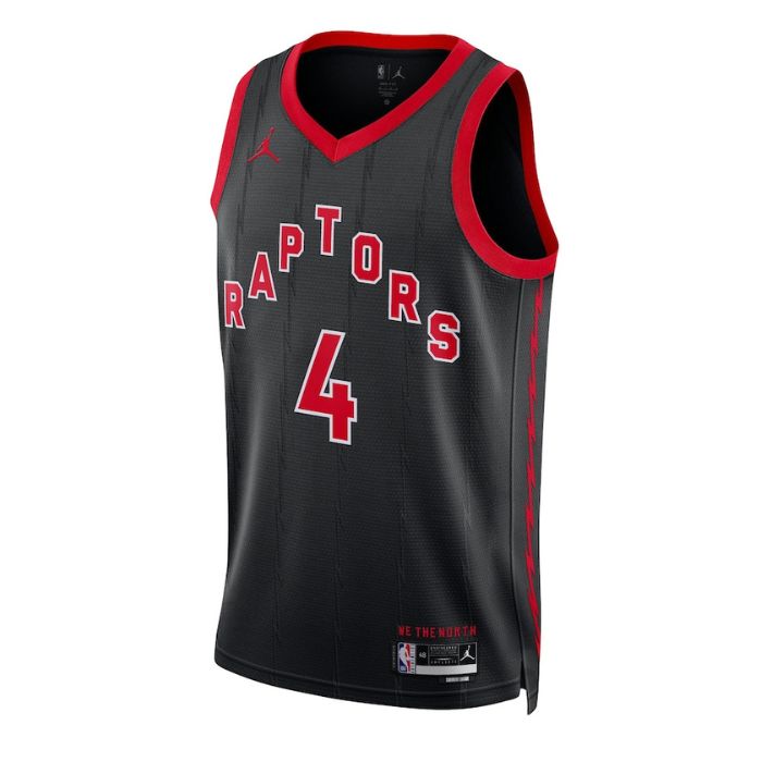 Scottie Barnes Toronto Raptors 2023 Swingman Jersey - Statement Edition - Black - Jersey Teams World