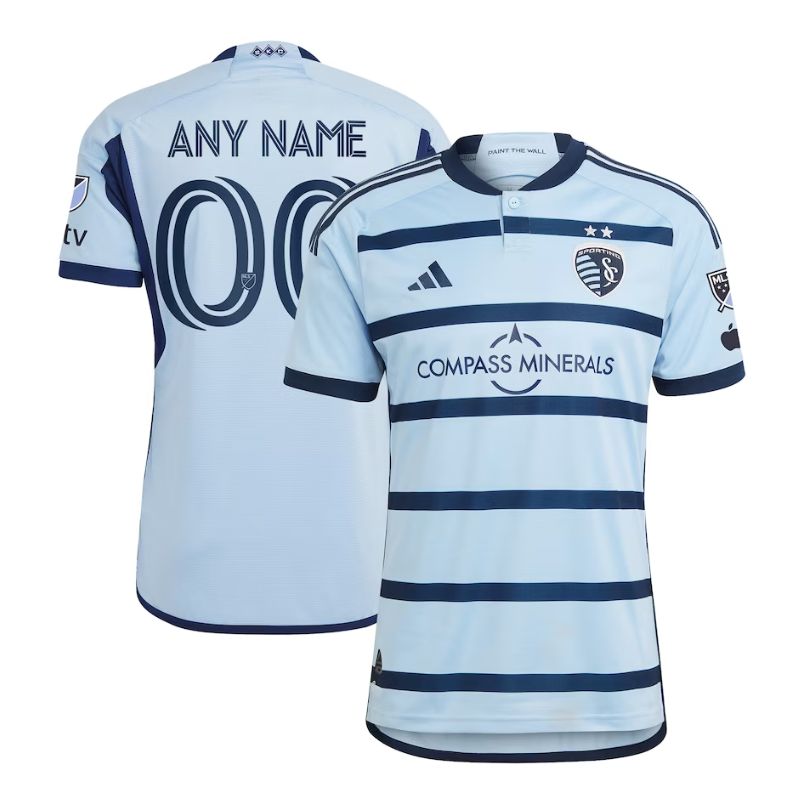 Sporting Kansas City  Unisex Shirt 2023 Custom Jersey - Light Blue - Jersey Teams World