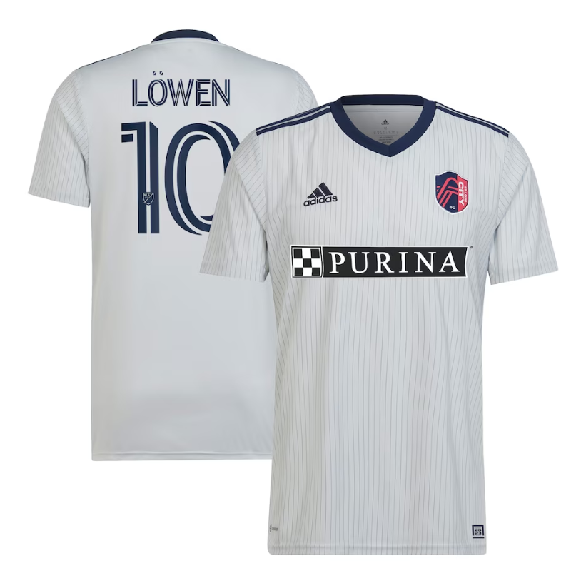 St. Louis City SC Eduard Löwen Unisex Shirt 2023/24 Player Jersey - Gray - Jersey Teams World