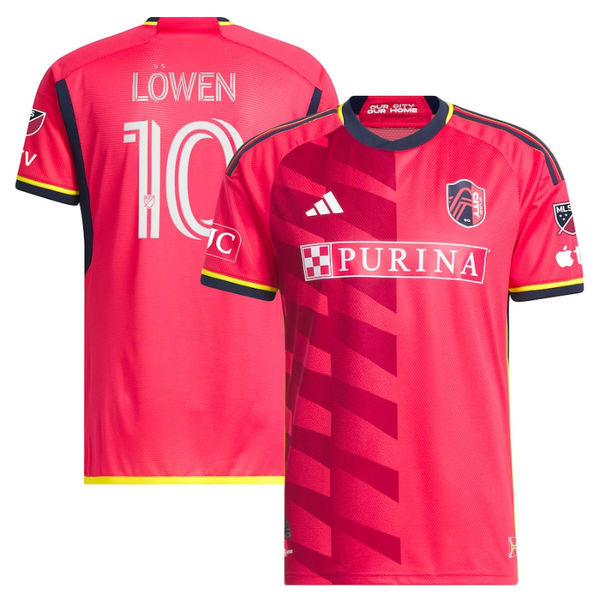 St. Louis City SC Eduard Löwen Unisex Shirt 2023 Player Jersey - Red - Jersey Teams World