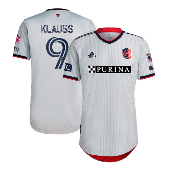 St. Louis City SC João Klauss Unisex Shirt 2023/24 Player Jersey - Gray - Jersey Teams World