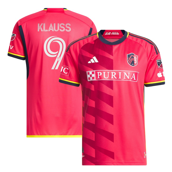 St. Louis City SC João Klauss Unisex Shirt 2023/24 Player Jersey - Red - Jersey Teams World