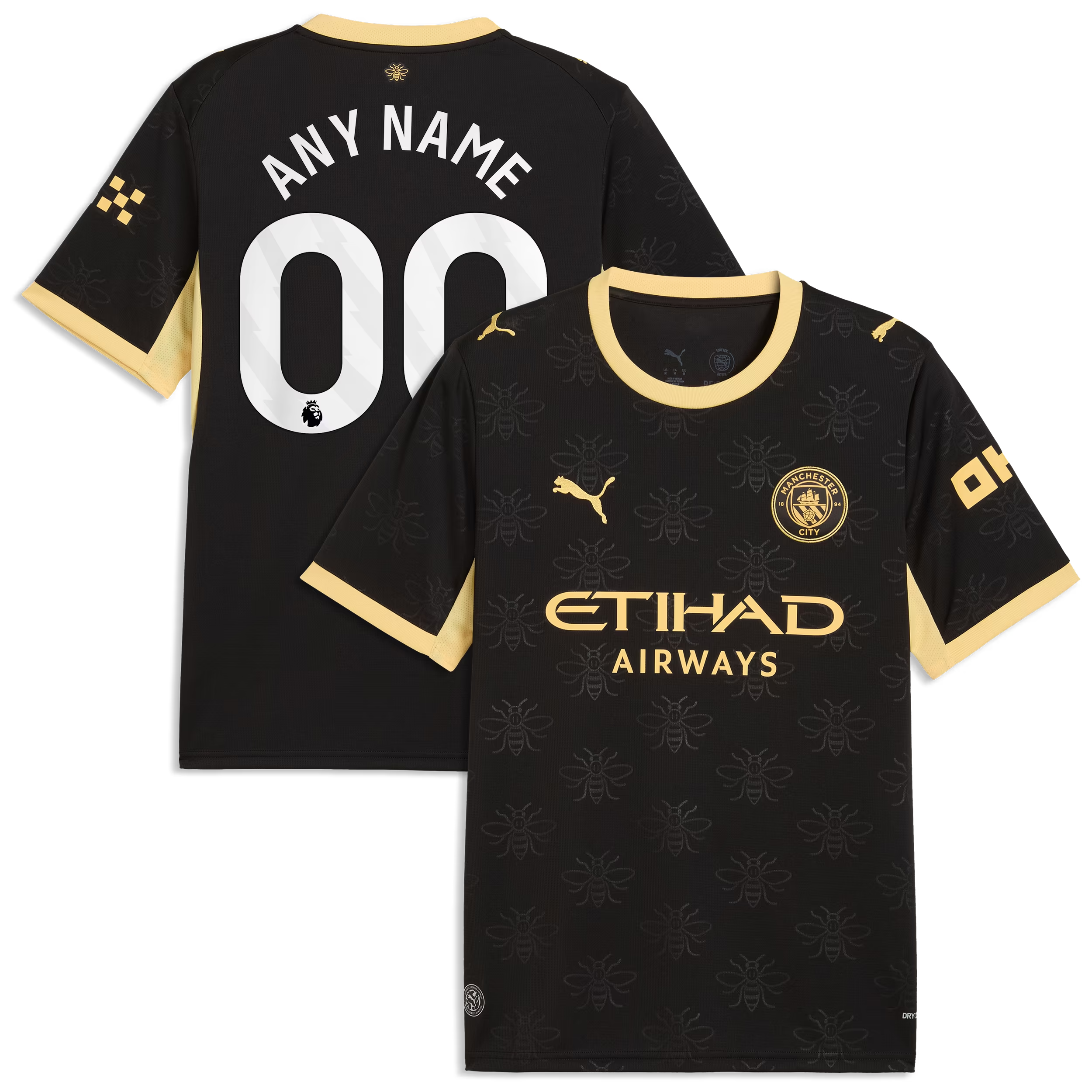 Manchester City 2026/27 Away Custom Jersey - Black
