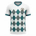 TOWN JERSEY™ Argyle Heritage Soccer Jersey - White, Teal & Charcoal
