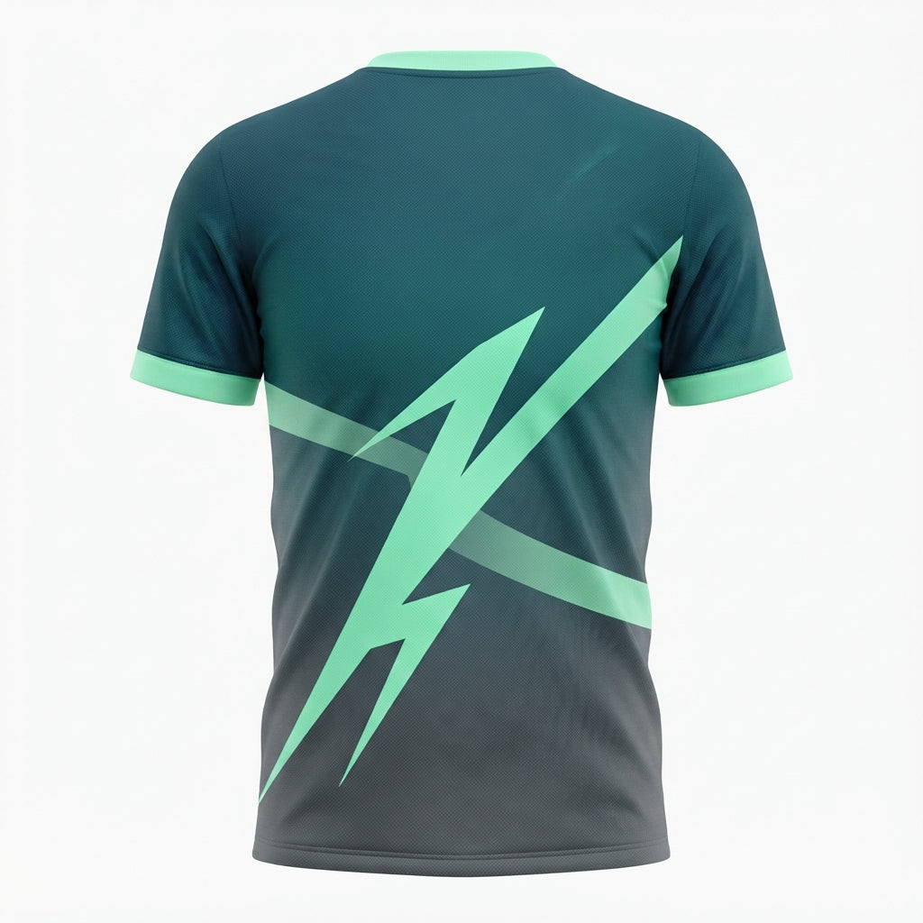 TOWN JERSEY™ Electric Energy Soccer Jersey - Teal & Charcoal