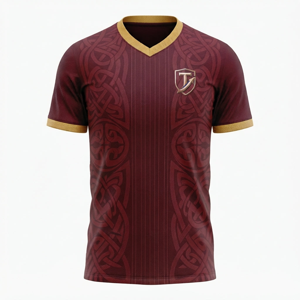 TOWN JERSEY™ Heritage Soccer Jersey - Maroon & Gold Edition