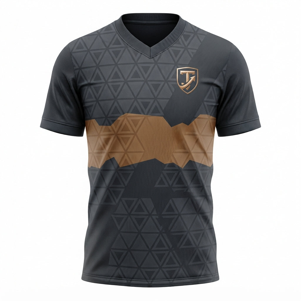 TOWN JERSEY™ Onyx Horizon Soccer Jersey - Charcoal & Bronze