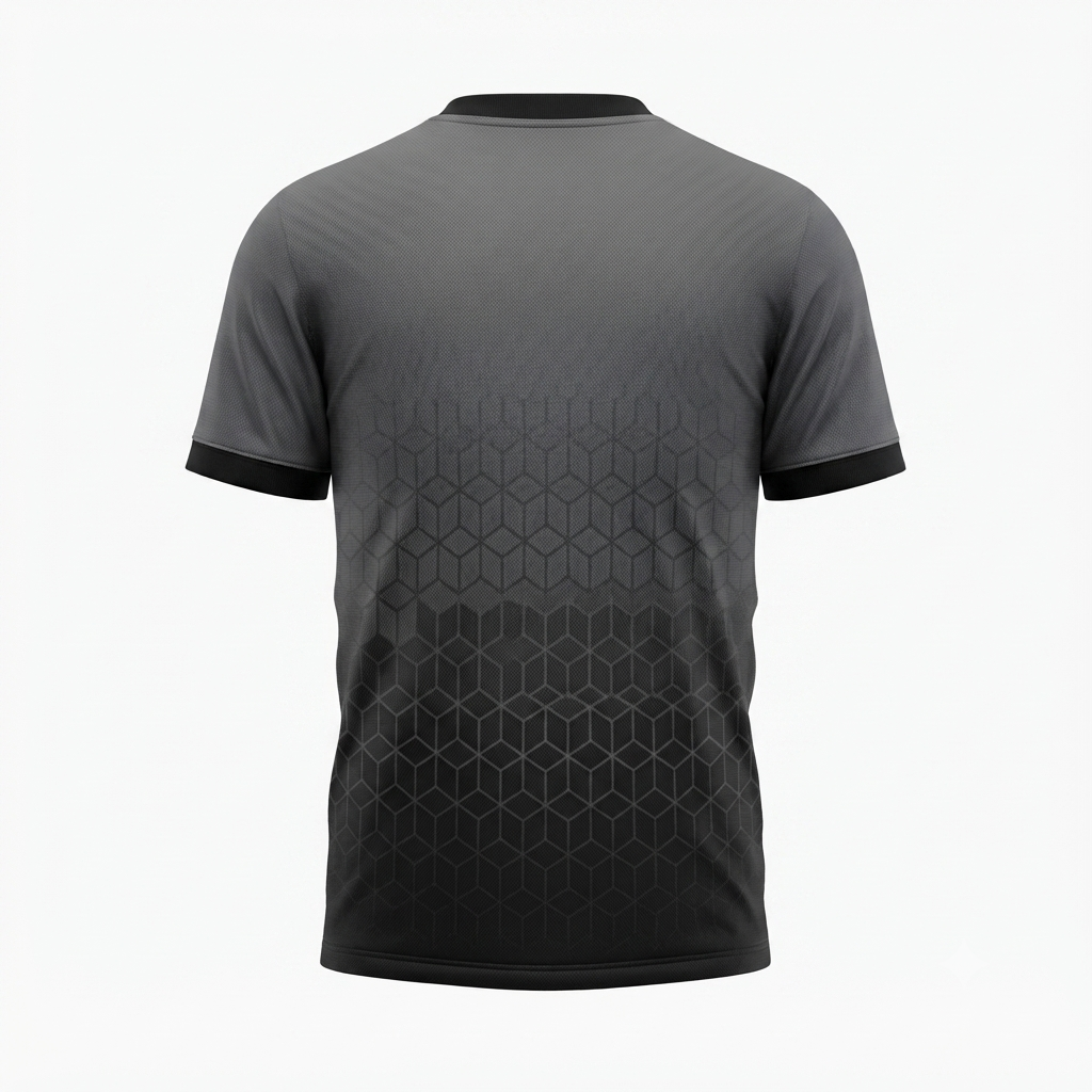 TOWN JERSEY™ Soccer Jersey - Charcoal/Black Geometric Gradient