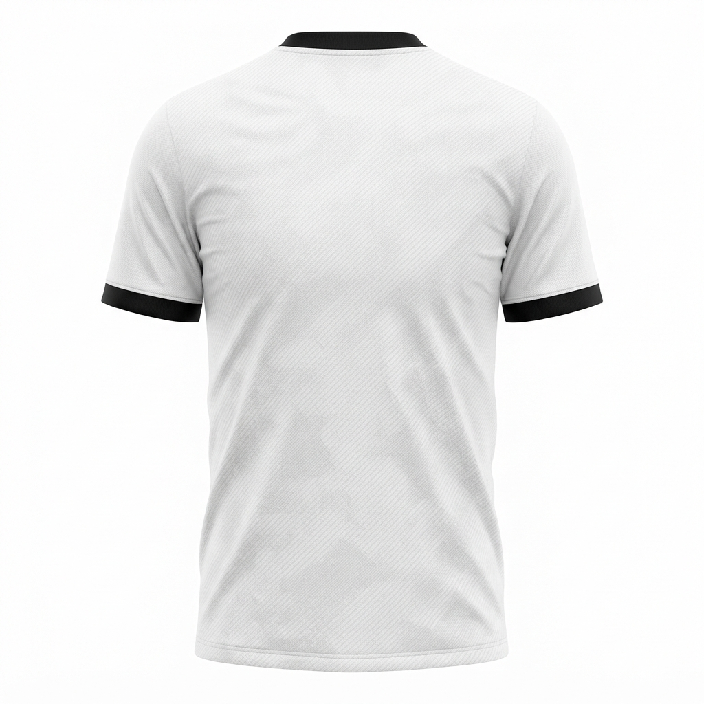 TOWN JERSEY™ Soccer Jersey - Crisp White with Black Trim