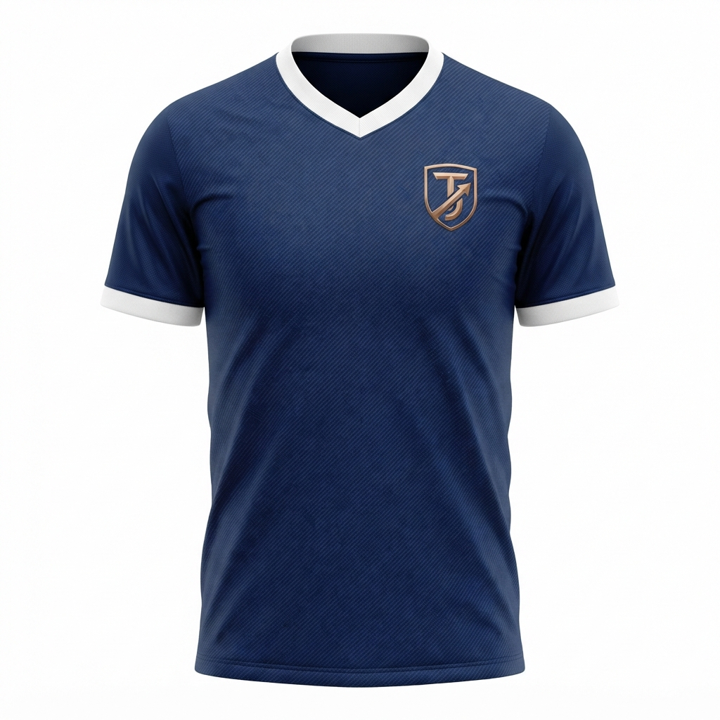 TOWN JERSEY™ Soccer Jersey - Deep Navy with White Trim