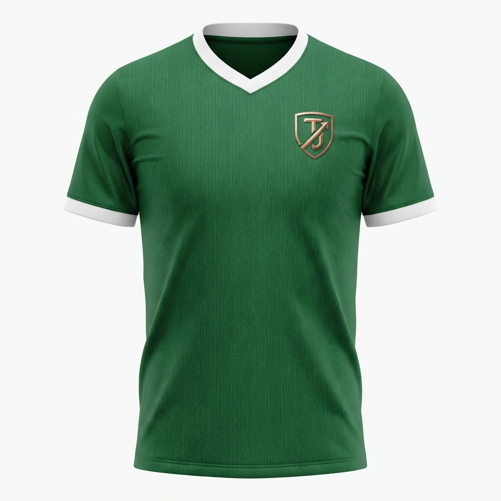 TOWN JERSEY™ Soccer Jersey - Forest Green with White Trim