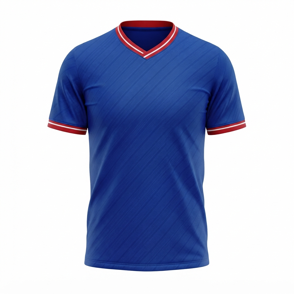 TOWN JERSEY™ Soccer Jersey - Royal Blue with Red & White Trim
