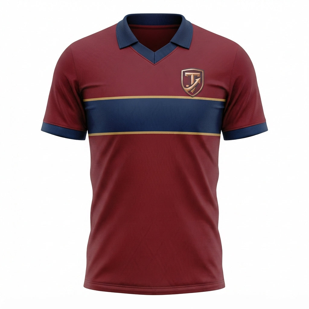 TOWN JERSEY™ Vintage Heritage Soccer Jersey - Burgundy & Navy