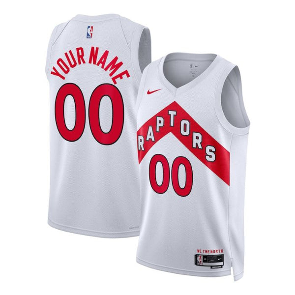 Toronto Raptors Unisex 2023 Swingman Custom Jersey White - Association Edition - Jersey Teams World