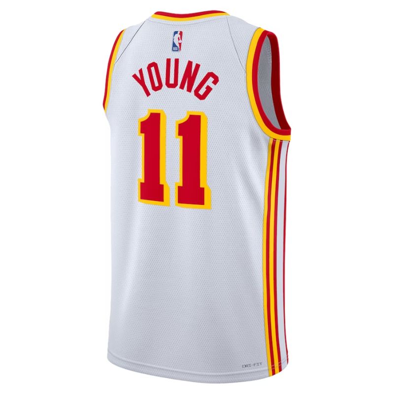 Trae Young Atlanta Hawks Unisex 2023 Jersey - Association Edition - White - Jersey Teams World