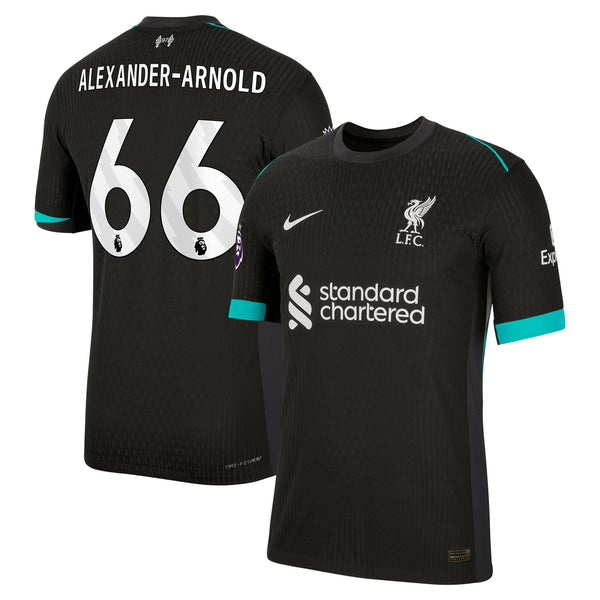 Trent Alexander-Arnold 66 Liverpool Nike Shirt 2024/25 Away Jersey - Forest Green