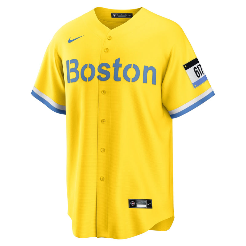 Trevor Story Boston Red Sox Nike City Connect Player Jersey - Gold