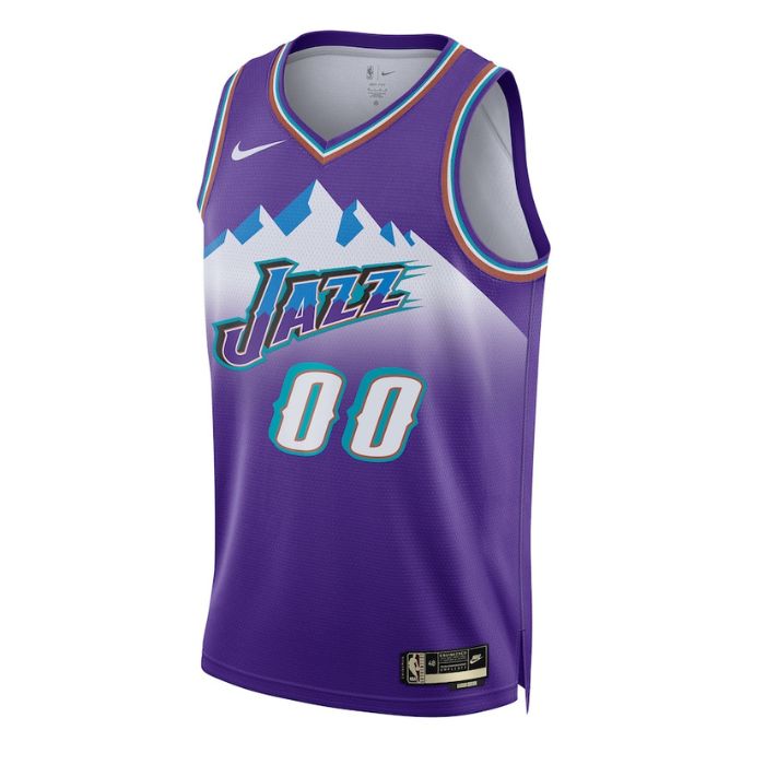 Utah Jazz Unisex 2023 Custom Swingman Pro Official Jersey - Classic Edition - Purple - Jersey Teams World