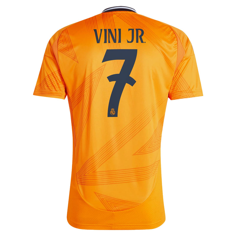 Vini Jr. Real Madrid adidas Shirt 2024/2025 Away Player Jersey - Orange