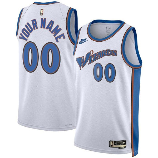 Washington Wizards Unisex 2023 Custom Swingman Pro Official Jersey - Classic Edition - White - Jersey Teams World