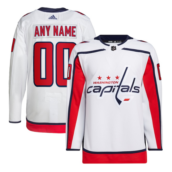 Washington Capitals Team 2022 Custom Jersey Pro Official White - Jersey Teams World