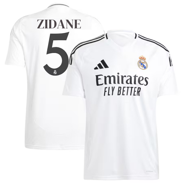 Zinedine Zidane 5 Real Madrid adidas 2024/25 Home Player Jersey - White