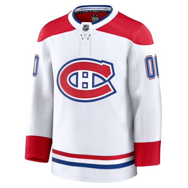 Town Jersey Montreal Canadiens Fanatics Away Premium Custom Jersey - White