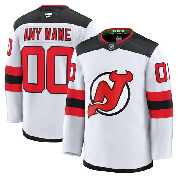 Town Jersey New Jersey Devils Fanatics Away Premium Custom Jersey White