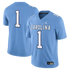 #1 North Carolina Tar Heels Jordan Brand Alternate Game Football Jersey - Carolina Blue