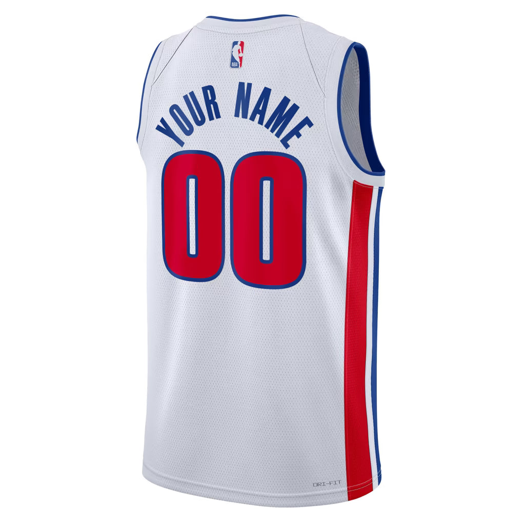 Town Jersey Unisex Nike Detroit Pistons Swingman Custom Jersey