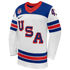 Town Jersey Nike Quinn Hughes US Hockey 2026 Away Jersey - White