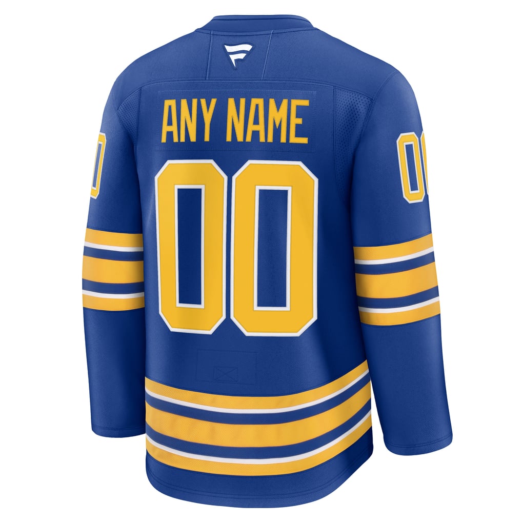 Town Jersey Fanatics Buffalo Sabres Home Premium Custom Jersey Royal