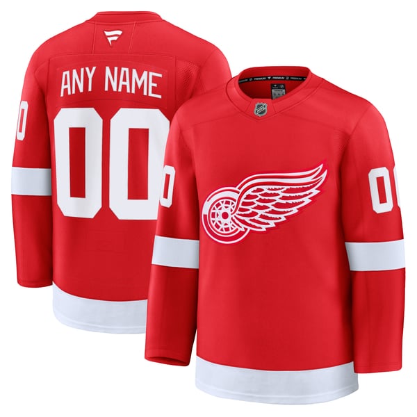 Town Jersey Detroit Red Wings Fanatics Home Premium Custom Jersey