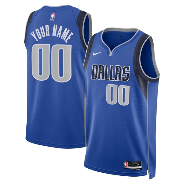 Town Jersey Nike Unisex Dallas Mavericks Swingman Custom Jersey Blue
