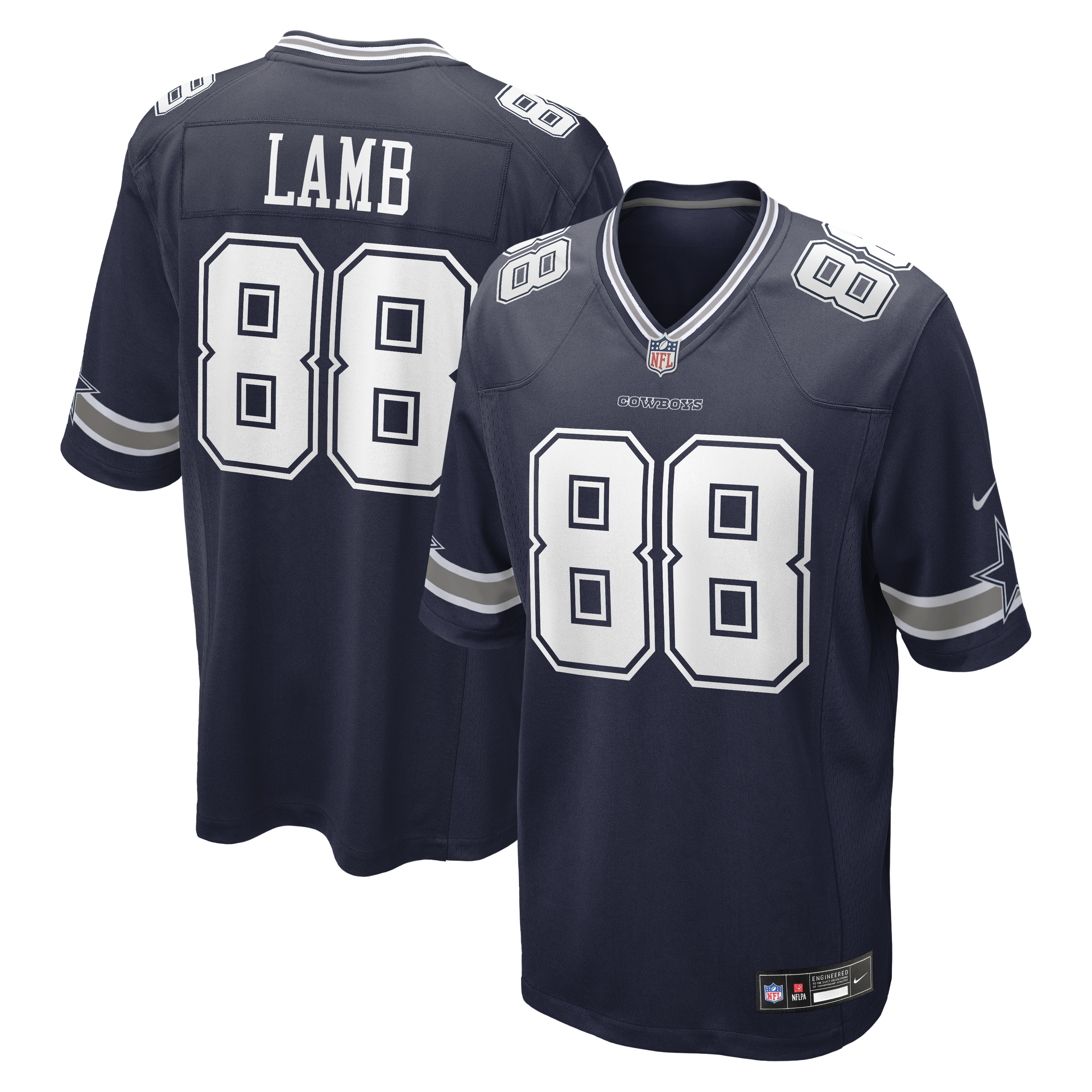 Custom CeeDee Lamb Dallas Cowboys Alternate Game Team Jersey Navy