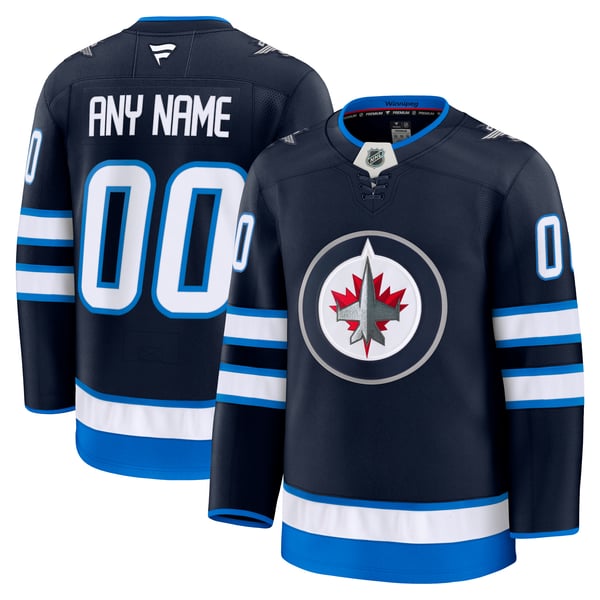 Town Jersey Winnipeg Jets Fanatics Home Premium Custom Jersey