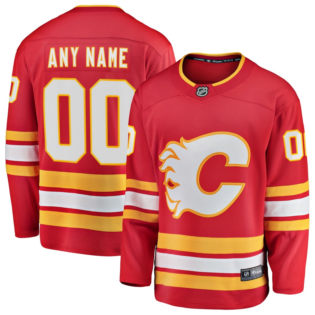 Town Jersey Fanatics Calgary Flames Breakaway Custom Jersey