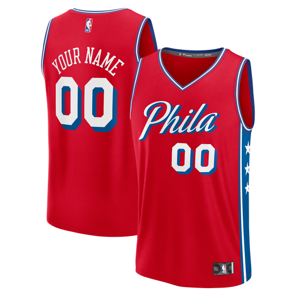 Town Jersey Philadelphia 76ers Fanatics Fast Break Jersey - Red