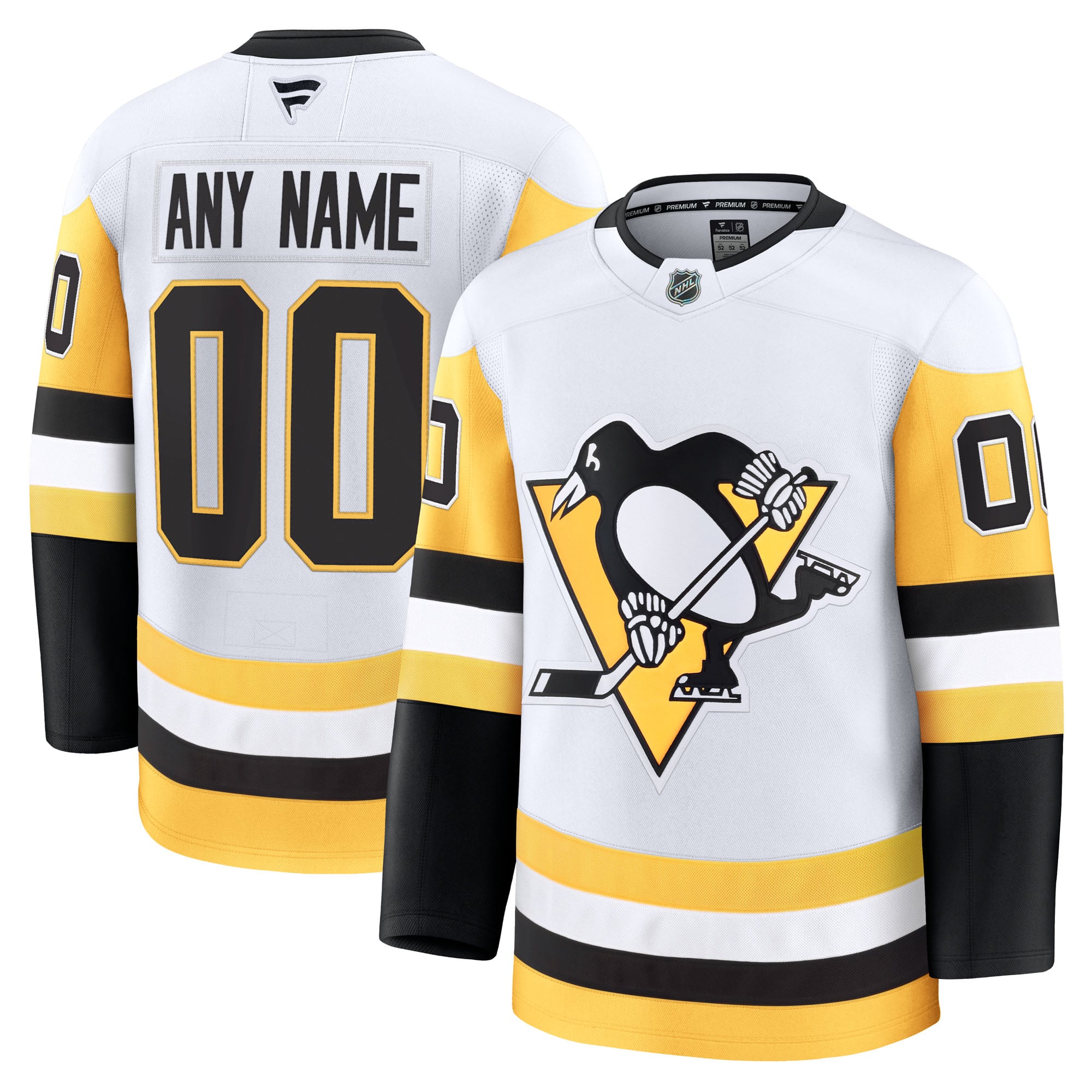 Town Jersey Fanatics Pittsburgh Penguins Away Premium Custom Jersey