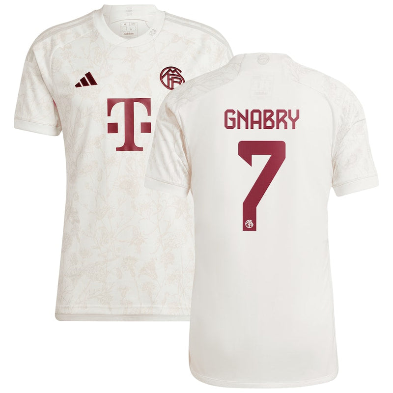 Serge Gnabry Bayern Munich adidas 2023/24 Third Jersey - White