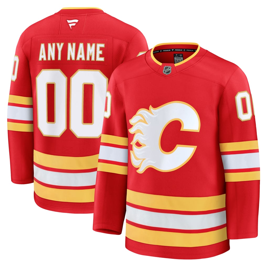 Town Jersey Fanatics Calgary Flames Home Premium Custom Jersey