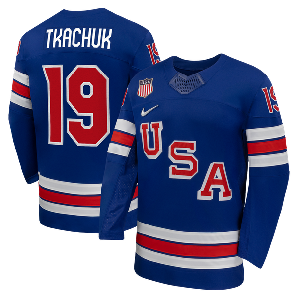 Town Jersey Matthew Tkachuk Nike US Hockey 2026 Home Replica Jersey