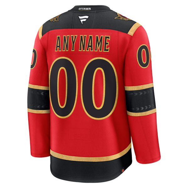 Town Jersey Ottawa Senators Fanatics Alternate Custom Jersey Red