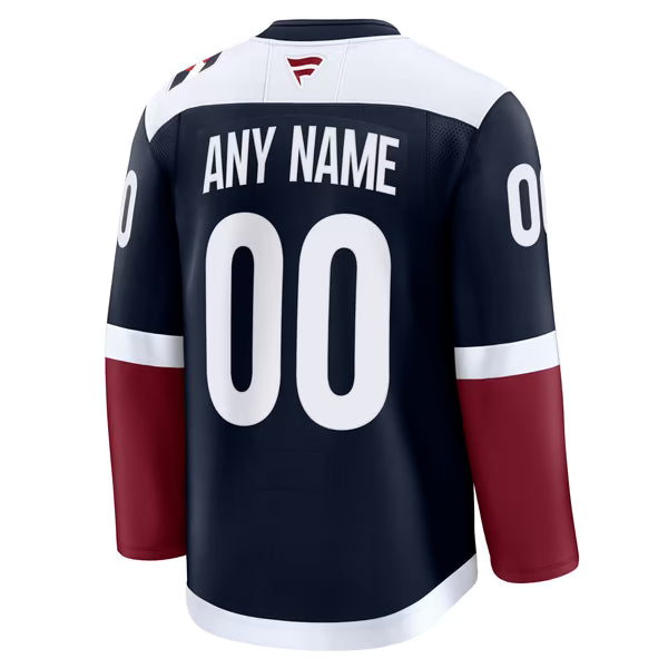 Town Jersey Fanatics Colorado Avalanche Alternate Premium Custom Jersey